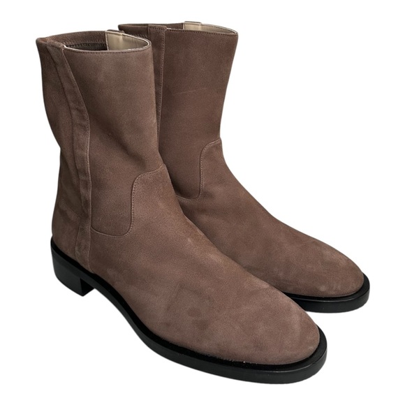 Stuart Weitzman Sadie Brown Suede Slip On Ankle Boot 9.5 - Picture 2 of 12